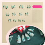 Press-On Nail Set Peel And Stick Holiday Designs