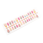Press-On Nail Set Peel-And-Stick Long-Lasting Floral & Shell