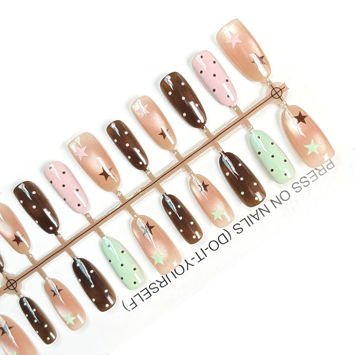 Press-On Nail Set Peel-And-Stick Reusable & Durable