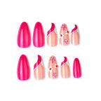 Press-On Nail Set Peel-And-Stick Reusable Floral & Ombre