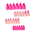 Press-On Nail Set Peel-And-Stick Reusable Floral & Ombre