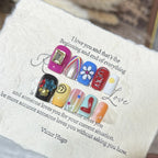 Press-On Nail Set Peel-And-Stick Reusable Rainbow & Floral