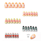 Press-On Nail Set Peel-And-Stick Whimsical Bunny & Floral