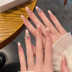 Press-On Nail Set Peel-On & Reusable Salon-Quality