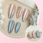 Press-On Nail Set Peel & Press Glossy Pointed Tips