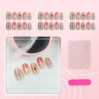 Press-On Nail Set Peel & Stick Artistic Designs Long-Lasting