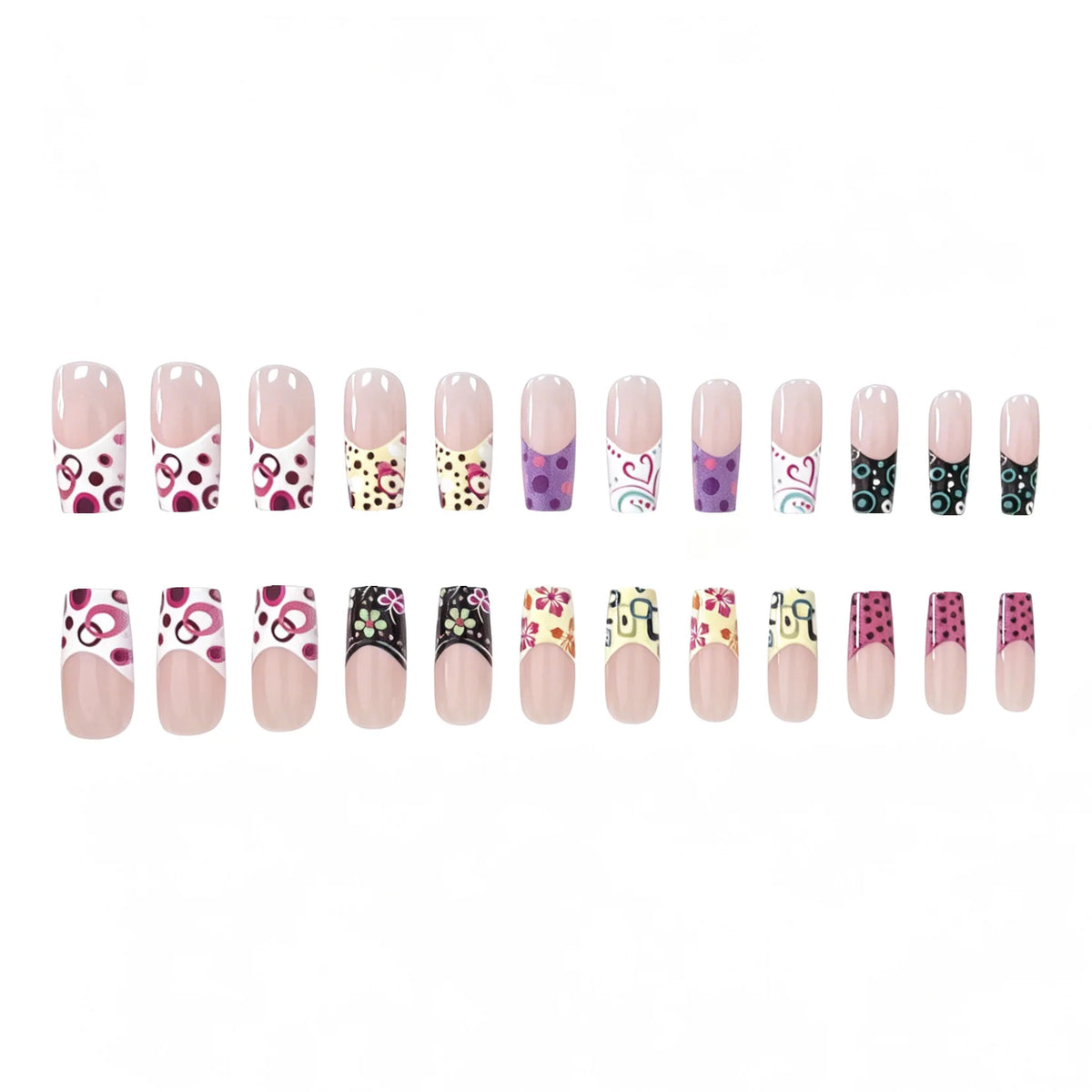 Press-On Nail Set Peel & Stick Comfort Fit
