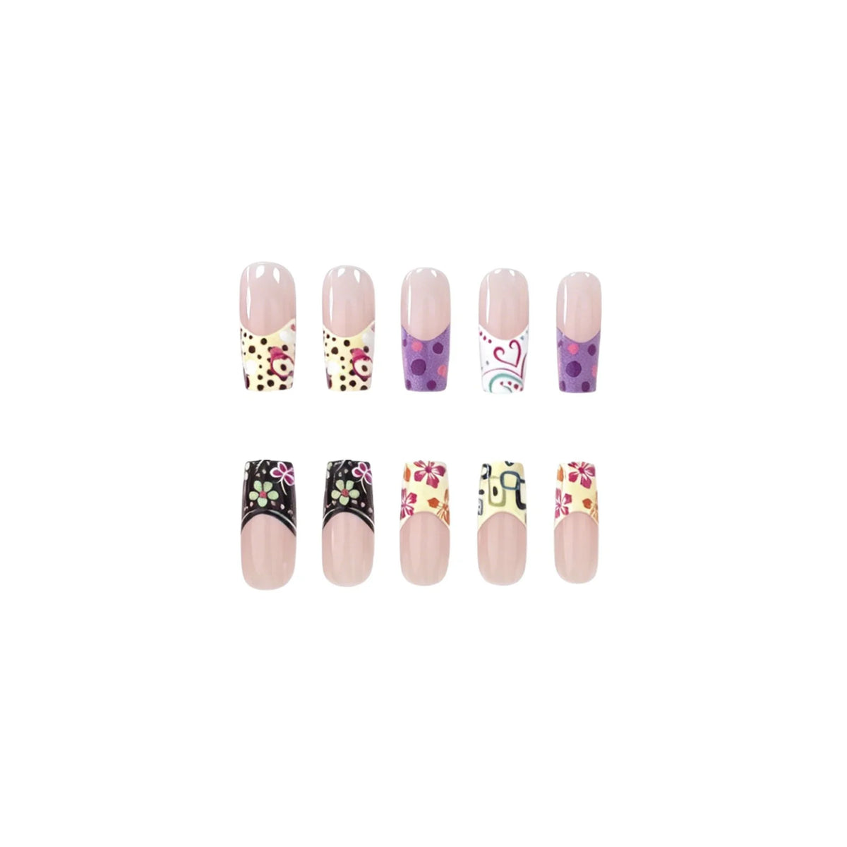 Press-On Nail Set Peel & Stick Comfort Fit