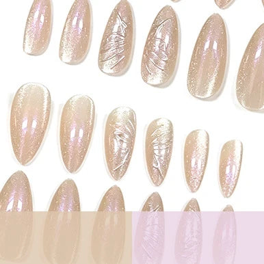 Press-On Nail Set Peel & Stick Flexible Fit