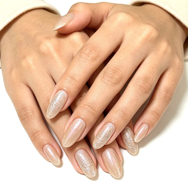 Press-On Nail Set Peel & Stick Flexible Fit