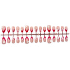 Press-On Nail Set Peel & Stick Floral Designs