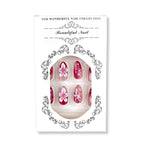Press-On Nail Set Peel & Stick Floral Multiple Sizes