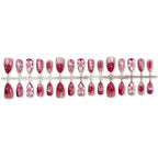 Press-On Nail Set Peel & Stick Floral Multiple Sizes