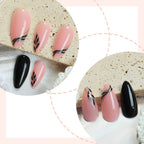 Press-On Nail Set Peel & Stick Intricate Patterns