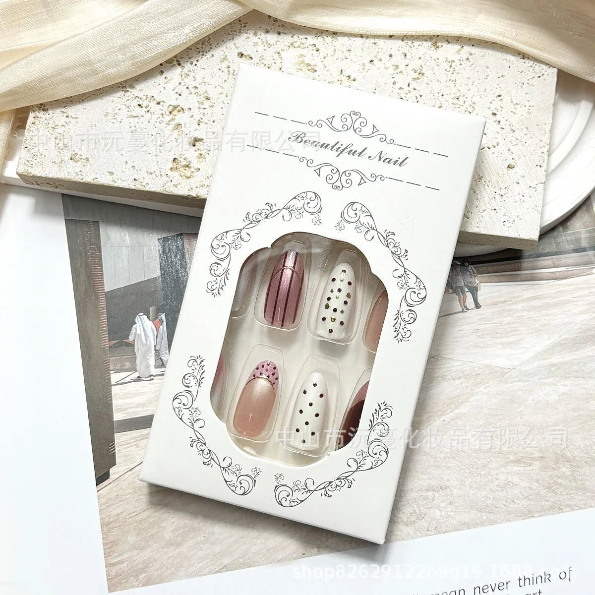 Press-On Nail Set Peel & Stick Long-Lasting Designs