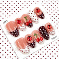 Press-On Nail Set Playful Designs Multiple Sizes