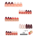 Press-On Nail Set Playful Designs Multiple Sizes