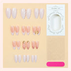 Press-On Nail Set Playful & Elegant Designs Easy Application