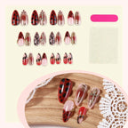 Press-On Nail Set Playful Patterns & Long-Lasting Wear