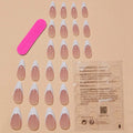 Press-On Nail Set Pointed 24 Piece Adhesive Strips