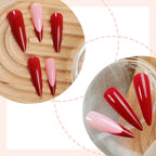 Press-On Nail Set Pointed Stiletto Lightweight & Durable