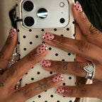 Press-On Nail Set Polka Dot 24 Nails Tool-Free