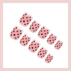 Press-On Nail Set Polka Dot 24 Nails Tool-Free