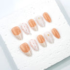 Press-On Nail Set Polka Dot & Bow Salon-Quality