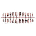 Press-On Nail Set Polka Dot & Bow Sizes Included