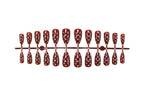 Press-On Nail Set Polka Dot Design 24 Piece