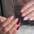 Press-On Nail Set Polka Dot Full Set & Multiple Sizes