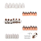 Press-On Nail Set Polka Dot & Lace Easy Application