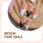Press-On Nail Set Polka Dot & Ladybug Easy Application