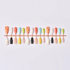 Press-On Nail Set Polka Dot No-Glue & Long-Lasting