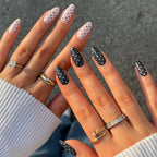 Press-On Nail Set Polka Dot Self-Adhesive Comfort Fit