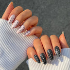 Press-On Nail Set Polka Dot Self-Adhesive Comfort Fit