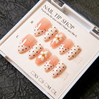 Press-On Nail Set Pre-Glued Floral Multiple Sizes