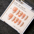 Press-On Nail Set Pre-Glued Floral Multiple Sizes