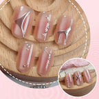 Press-On Nail Set Pre-Glued Ready-To-Wear Elegant Designs