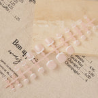 Press-On Nail Set Pre-Glued & Reusable Classic French Tip