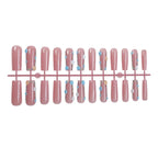 Press-On Nail Set Pre-Shaped Self-Adhesive Shimmering Floral & Glitter