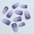 Press-On Nail Set Purple Ombre 24-Piece Salon-Quality