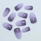 Press-On Nail Set Purple Ombre 24-Piece Salon-Quality
