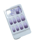 Press-On Nail Set Purple Ombre 24-Piece Salon-Quality