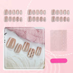 Press-On Nail Set Quick Application & Long-Lasting Wear