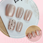 Press-On Nail Set Quick Application & Long-Lasting Wear