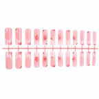 Press-On Nail Set Red Gloss Art Designs