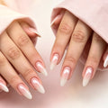 Press-On Nail Set Red Ombre Gradient Set of 24