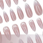 Press-On Nail Set Red Ombre Gradient Set of 24