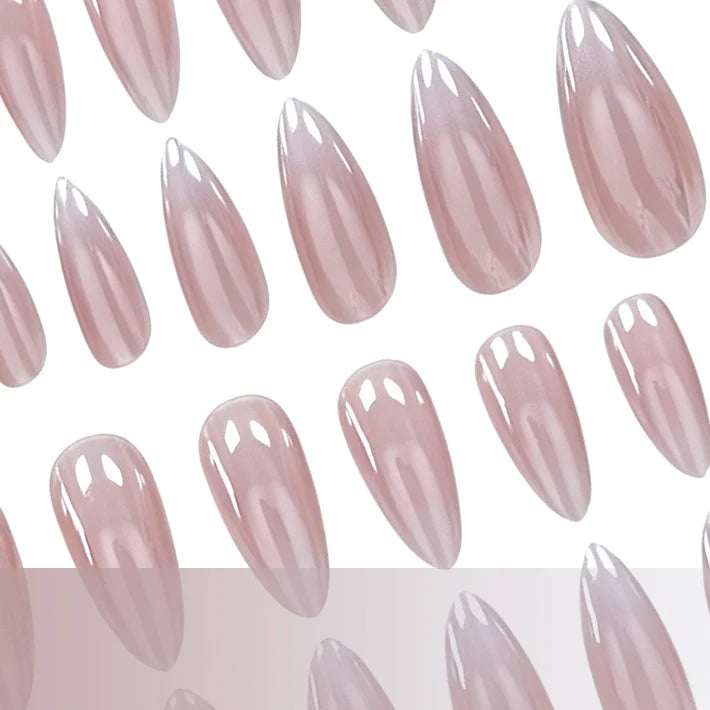 Press-On Nail Set Red Ombre Gradient Set of 24